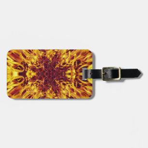 Kaleidoscope Fire Explosion Luggage Tag