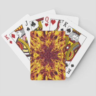 Kaleidoscope Fire Explosion Playing Cards