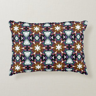 kaleidoscope floral pattern decorative cushion