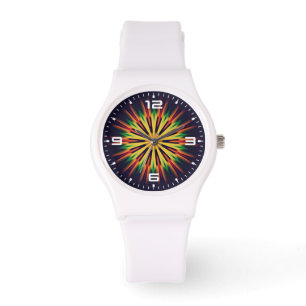 Kaleidoscope Flower Design Watch