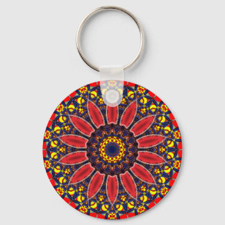 KALEIDOSCOPE FLOWER KEY RING