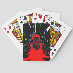 Kaleidoscope Fluid Art Print Playing Cards