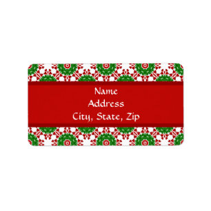 Kaleidoscope for Christmas Label