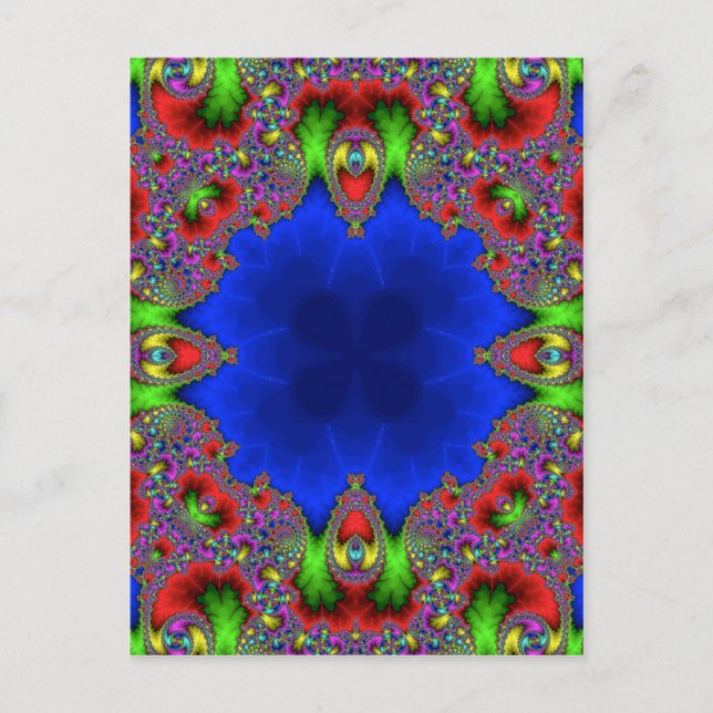 Kaleidoscope Fractal 483 Postcard (Front)