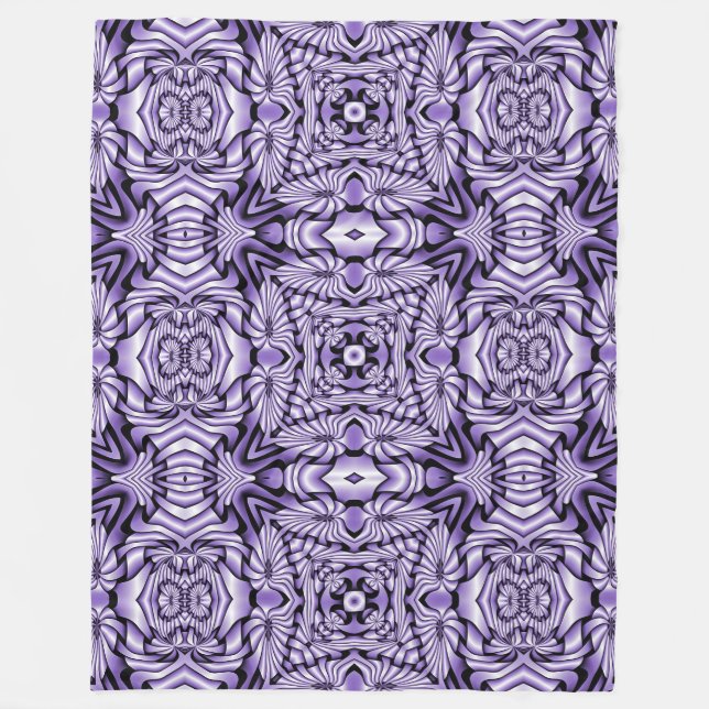 Kaleidoscope Fractal II + your ideas Fleece Blanket (Front)