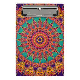 Kaleidoscope Fractal - tattoo II + your ideas Mini Clipboard