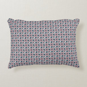 Kaleidoscope Geometric Pattern Pink Decorative Cushion
