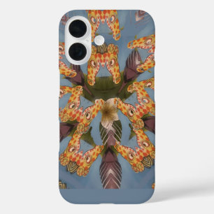 Kaleidoscope Giraffe Mandala: Abstract Safari Art iPhone 16 Case