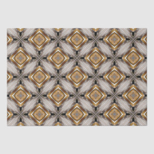 Kaleidoscope Golden-Bronze Pattern Tissue Paper