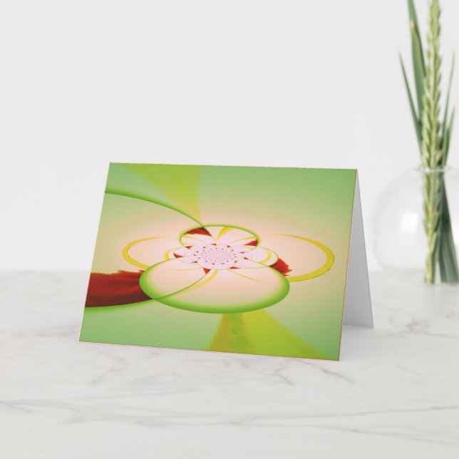 Kaleidoscope Greeting Card - Abstract Design (Front)