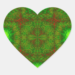 Kaleidoscope Heart Sticker