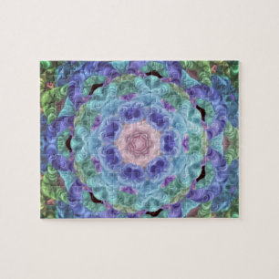 Kaleidoscope in blue...  jigsaw puzzle