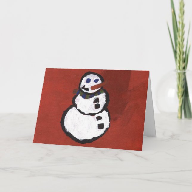Kaleidoscope Kid Card - Snowman (Front)