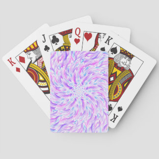 kaleidoscope lavender playing cards