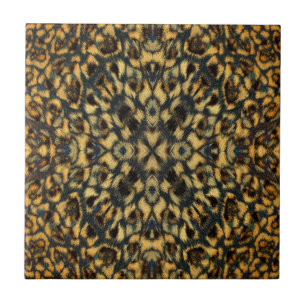 Kaleidoscope Leopard Fur Pattern Tile