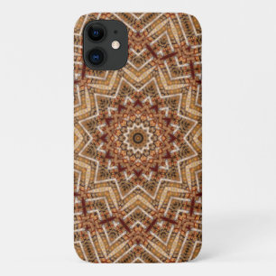 Kaleidoscope Light Brown Star Case-Mate iPhone Case