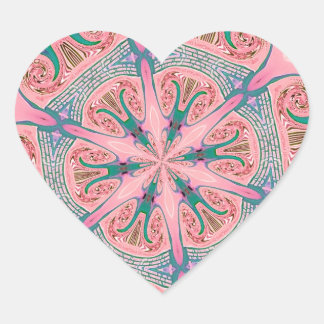 Kaleidoscope Love Heart Sticker