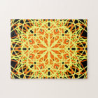 Kaleidoscope Mandala Art Energy Flower Yellow