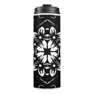 kaleidoscope mandala art thermal tumbler