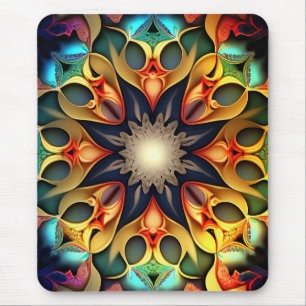 Kaleidoscope Mandala Flower Design-23091 Mouse Pad