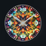 Kaleidoscope Mandala Flower Design-23091 Round Clock<br><div class="desc">Kaleidoscope Mandala Flower Design-23091</div>