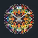 Kaleidoscope Mandala Flower Design-23091 Round Clock<br><div class="desc">Kaleidoscope Mandala Flower Design-23091</div>