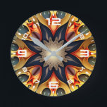 Kaleidoscope Mandala Flower Design-23091 Round Clock<br><div class="desc">Kaleidoscope Mandala Flower Design-23091</div>