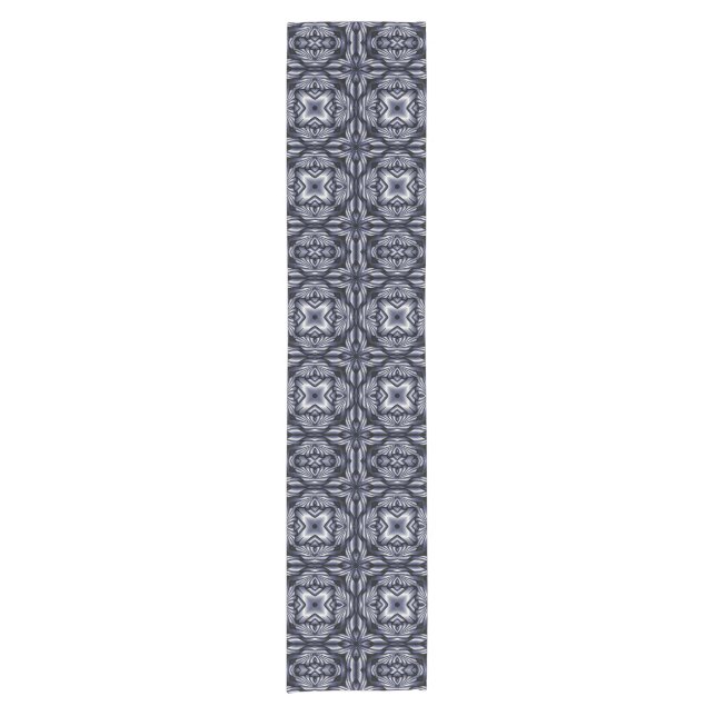 Kaleidoscope Mini Fractal III + your ideas Short Table Runner (Front)