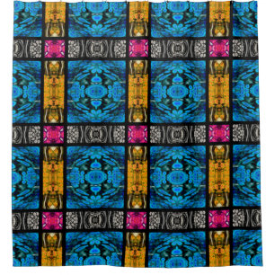 Kaleidoscope Mosaic I + your ideas Shower Curtain