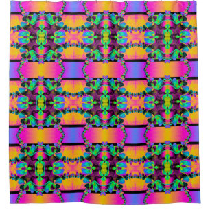 Kaleidoscope Mosaic V + your ideas Shower Curtain