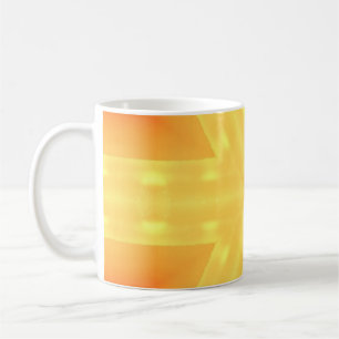 Kaleidoscope of a Bright Sunrise and Lines  Coffee Mug