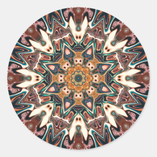 Kaleidoscope of Colours Classic Round Sticker