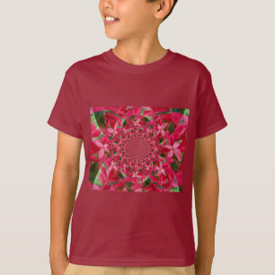 Kaleidoscope of Crimson: Blood Milkweed Flower Art T-Shirt