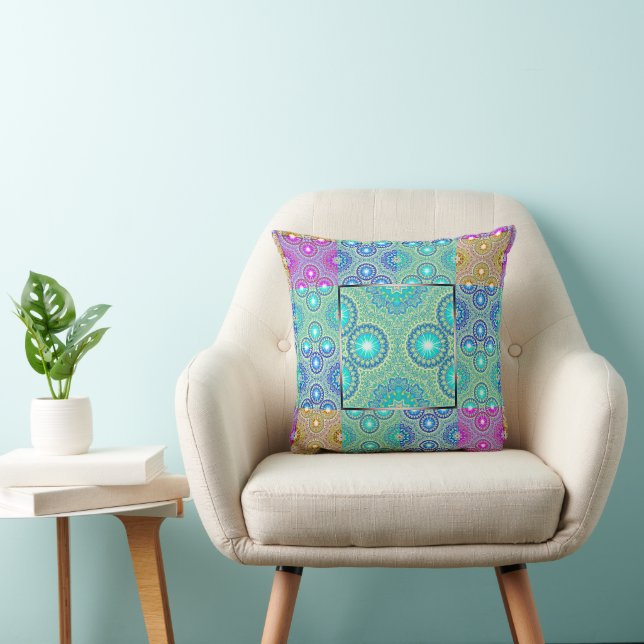 Kaleidoscope Patchwork - seamless pattern 1 Cushion (Chair)