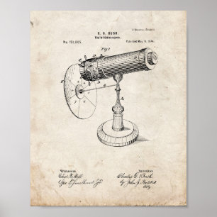 Kaleidoscope Patent - Old Look Poster