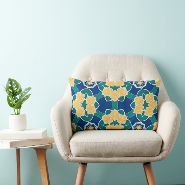  Kaleidoscope Pattern Lumbar Cushion (Chair)