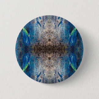 Kaleidoscope playfully abstract Mandala 6 Cm Round Badge