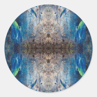 Kaleidoscope playfully abstract Mandala Classic Round Sticker