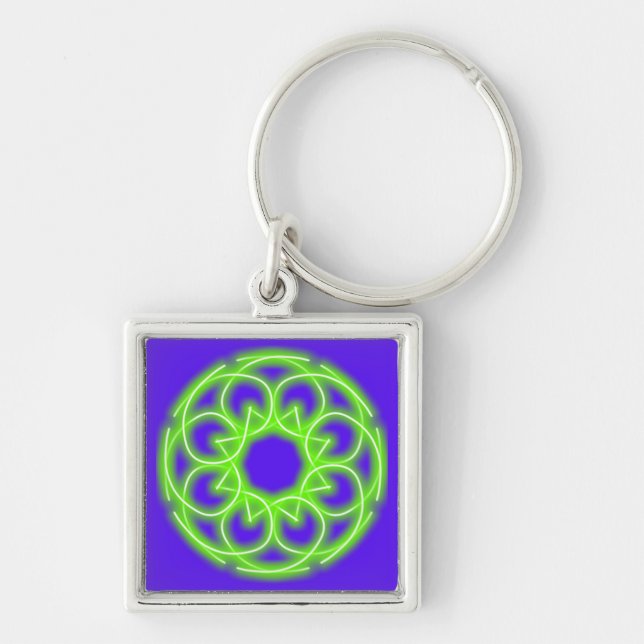 Kaleidoscope Prints Key Ring (Front)