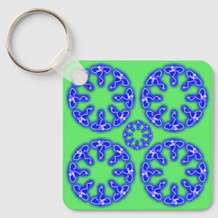 Kaleidoscope Prints Key Ring