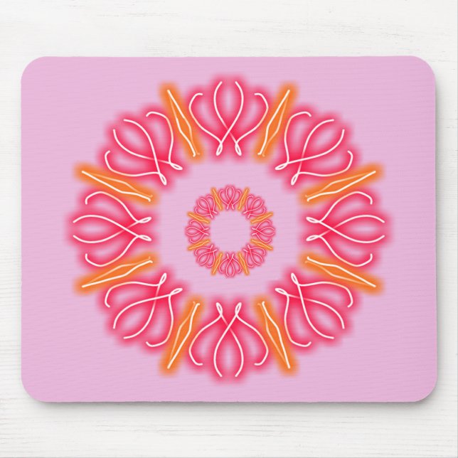 Kaleidoscope Prints Mouse Pad (Front)