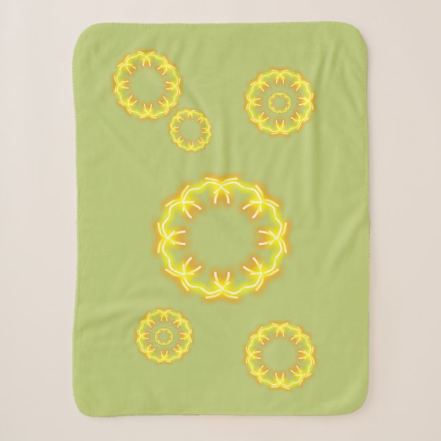 Kaleidoscope Prints Sherpa Blanket (Front)