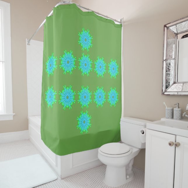 Kaleidoscope Prints  Shower Curtain (In Situ)