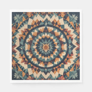 Kaleidoscope Quilt Pattern Napkin