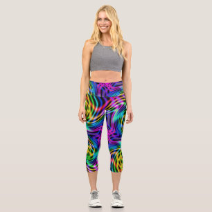 Kaleidoscope Rays Capri Leggings