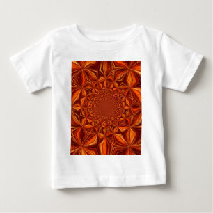 Kaleidoscope Red Digital Art Pattern-67546 Baby T-Shirt