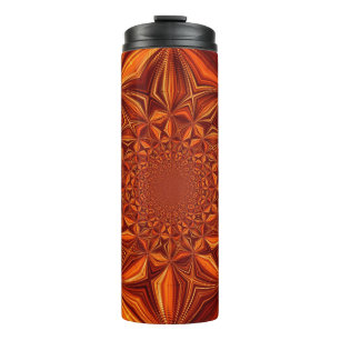 Kaleidoscope Red Digital Art Pattern-67546 Thermal Tumbler
