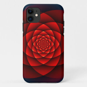 Kaleidoscope ROSE red + your idea Case-Mate iPhone Case