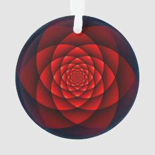 Kaleidoscope ROSE red + your idea Ornament