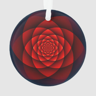 Kaleidoscope ROSE red + your idea Ornament